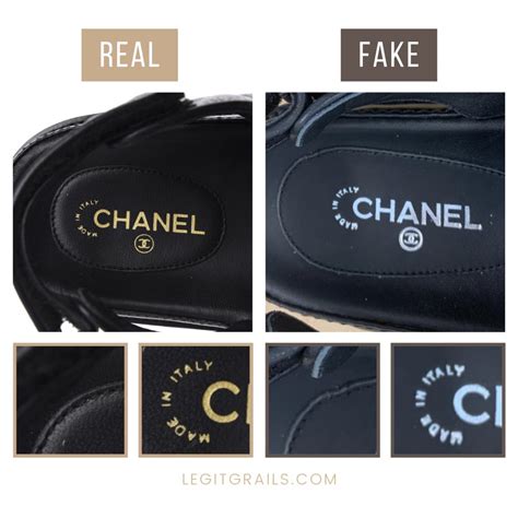 chanel dad sandals fake vs real|chanel velcro sandals.